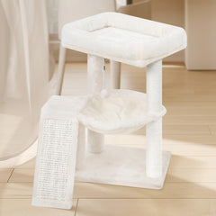 YOUPETSER arbre-chat hamac-confort-moelleux: endroit cosy pour se détendre après l’amusement.