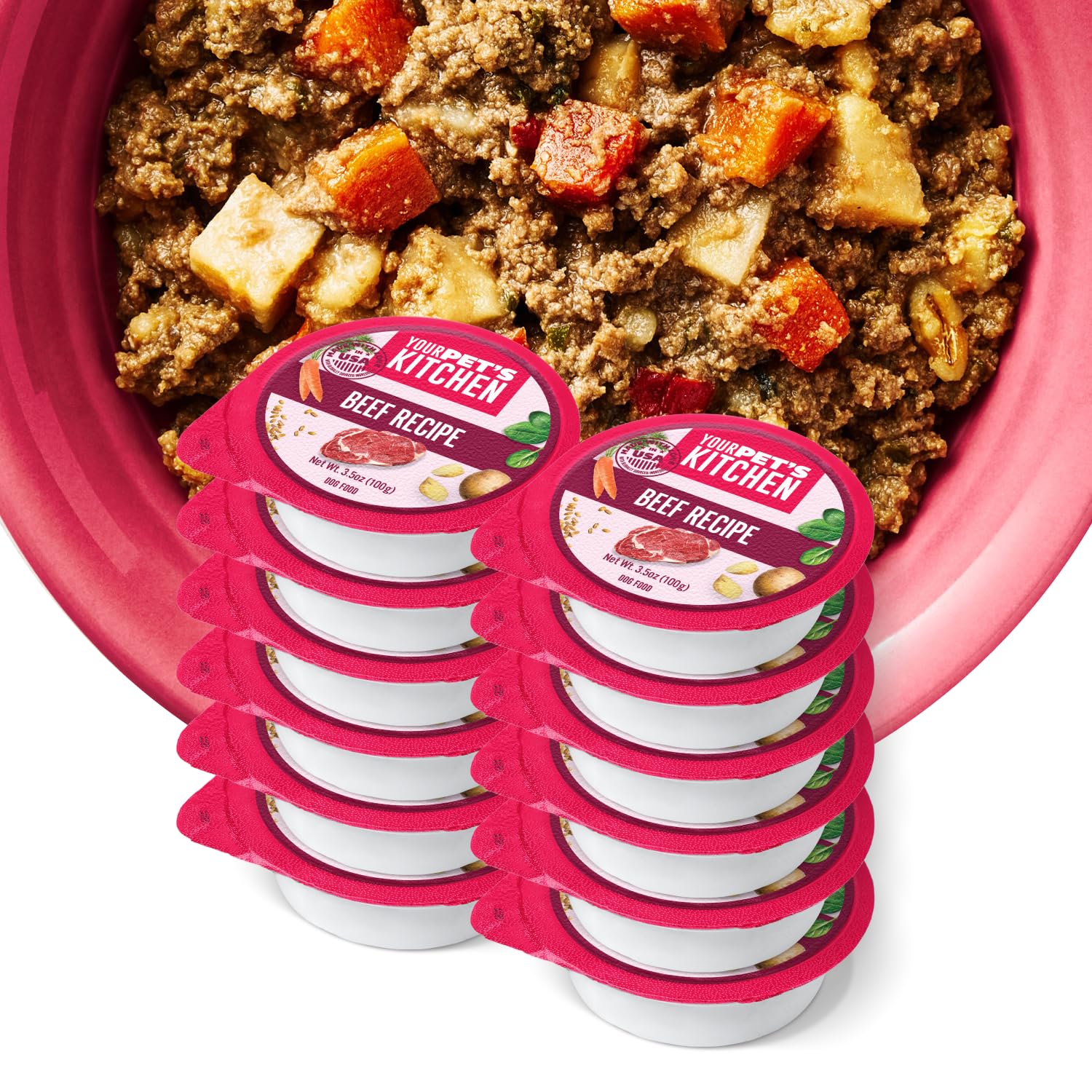 YOUR PET'S KITCHEN coupe-boeuf-premium pâtée humide pour chien actif