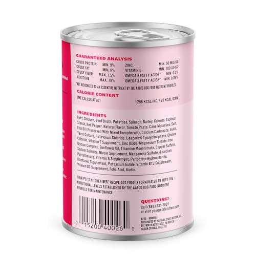 YOUR PET'S KITCHEN: gros morceaux de boeuf pour une texture rassasiante.