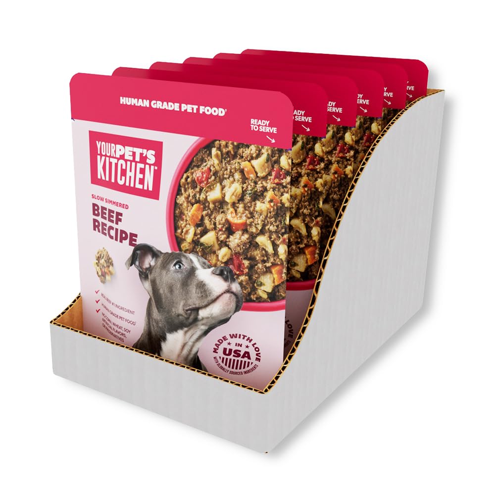 Your Pet's Kitchen legumes visibles, mijote lentement, arôme reconfortant pour chien.