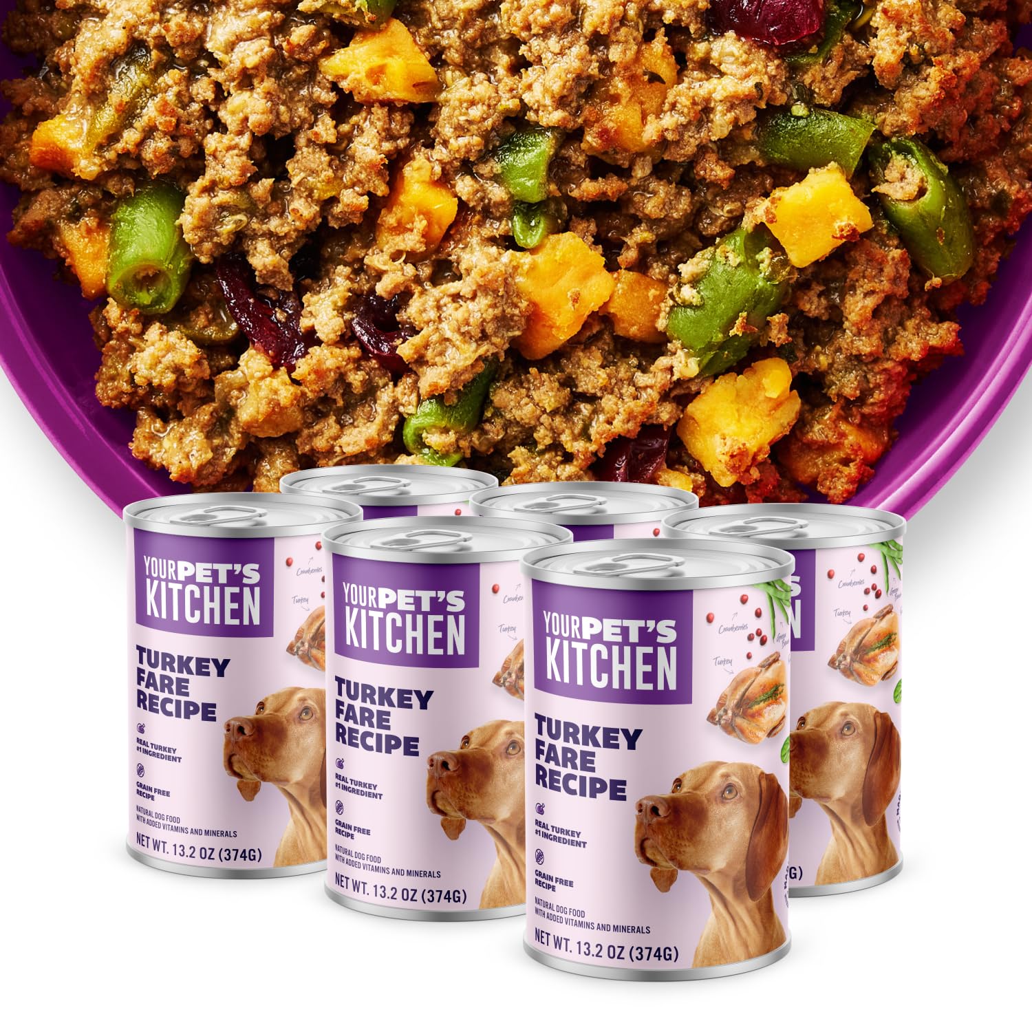 YOUR PET'S KITCHEN - Nourriture-chien-dinde-premium-boite: repas complet et savoureux.