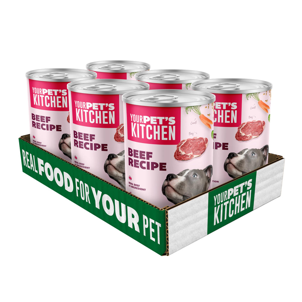 YOUR PET'S KITCHEN: pack de six boîtes pratique et facile à stocker.