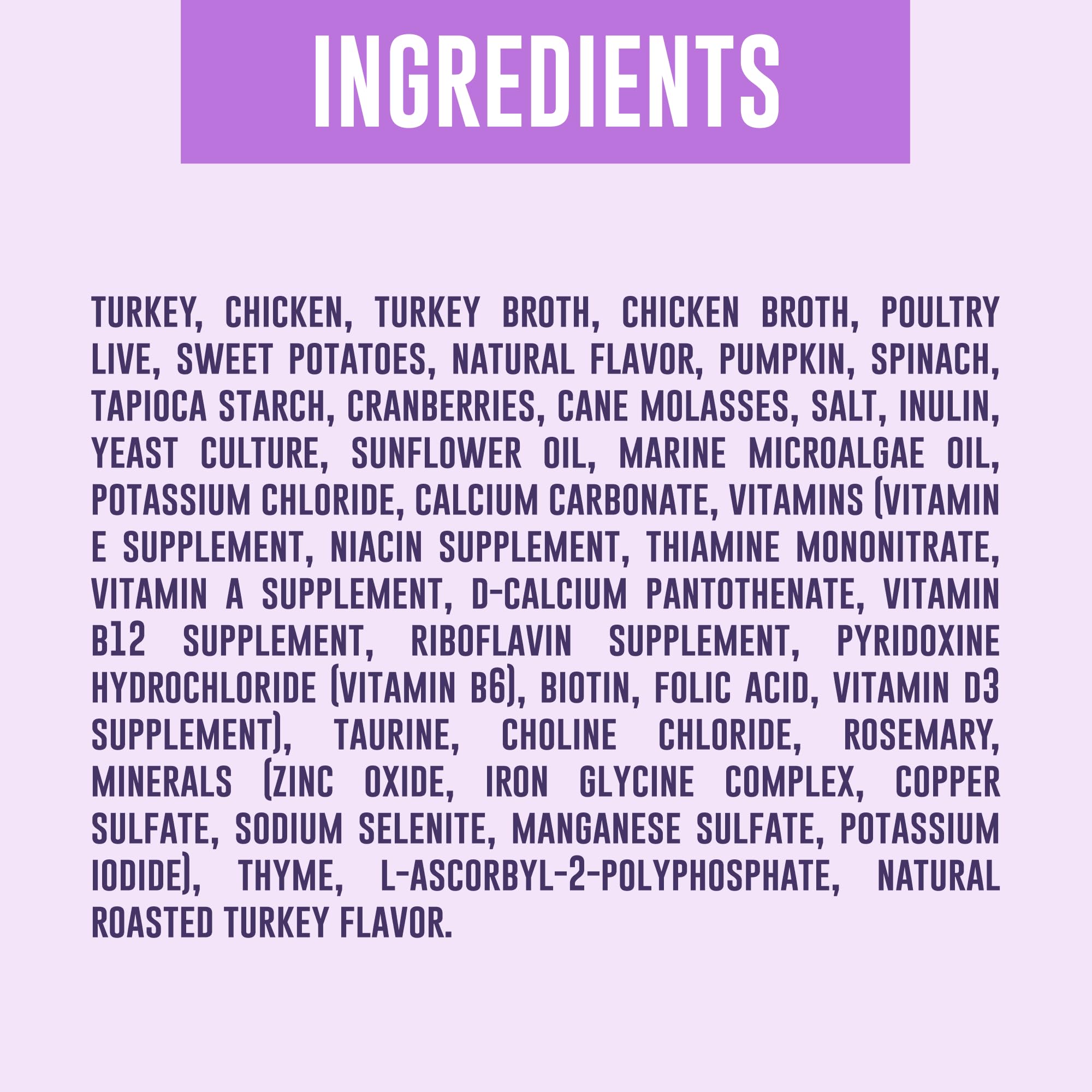YOUR PET'S KITCHEN indique une alimentation naturelle sans céréales et additifs artificiels pour le bien être.