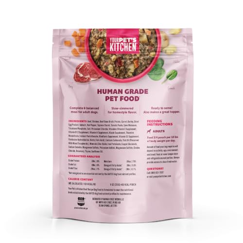Your Pet's Kitchen texture riche, repas complet ou topper humide pour croquettes.