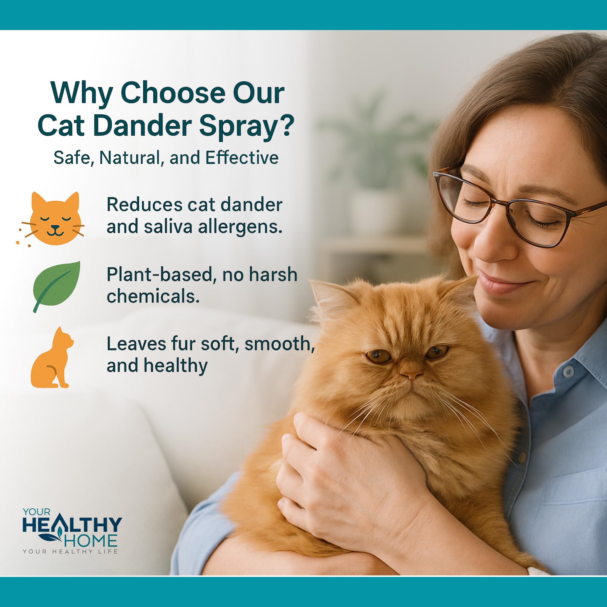 YourHealthyHome Cat Dander Remover – solution simple pour les allergènes de chat