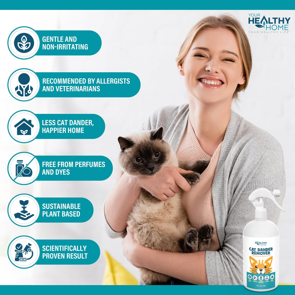 YourHealthyHome Cat Dander Remover – nettoyage de la maison, allergènes réduits