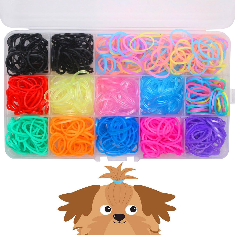 YOY bandes elastiques chien 3/4 pouce, boite 600, coiffure durable