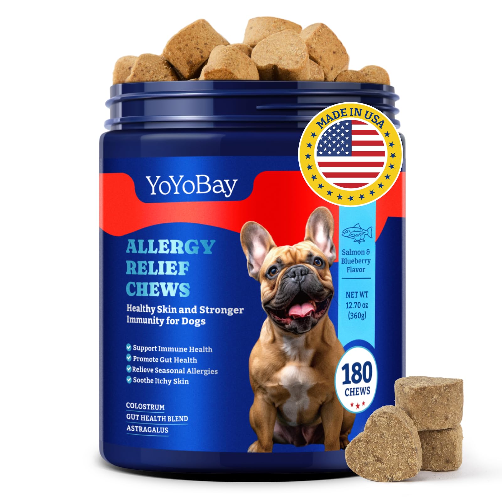 YoYoBay: bouteille de friandises pour chien, pratique au quotidien.