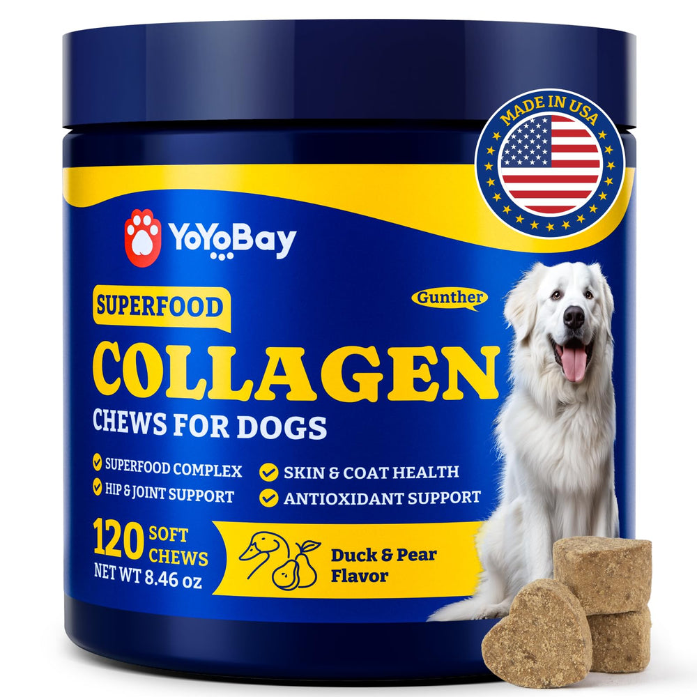 YoYoBay collagène chien friandises molles pour peau et pelage éclatants