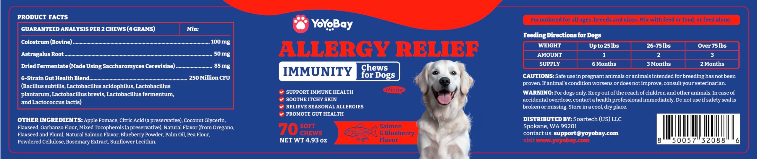 YoYoBay friandises allergie chien – rituel quotidien pour bien-être et confort.