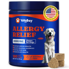 YoYoBay relief allergie chien – bouteille prête à l’emploi pour soutien immunitaire.