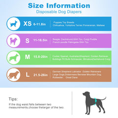 Couches absorbantes Ypfyed pour chien, anti-fuite.