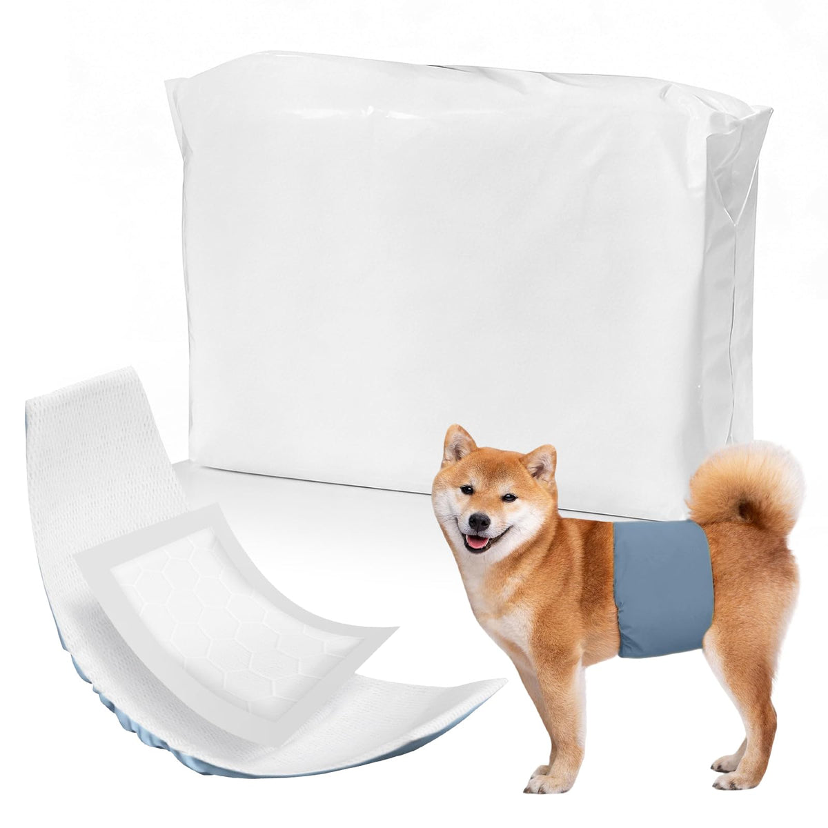 Ypfyed protège-couches chien avec liner absorbant, usage quotidien et propreté.
