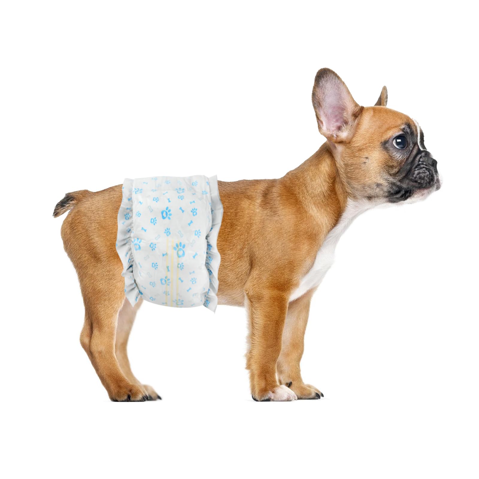Couches jetables Ypfyed pour chien mâle, paquet de 96, usage prolongé.