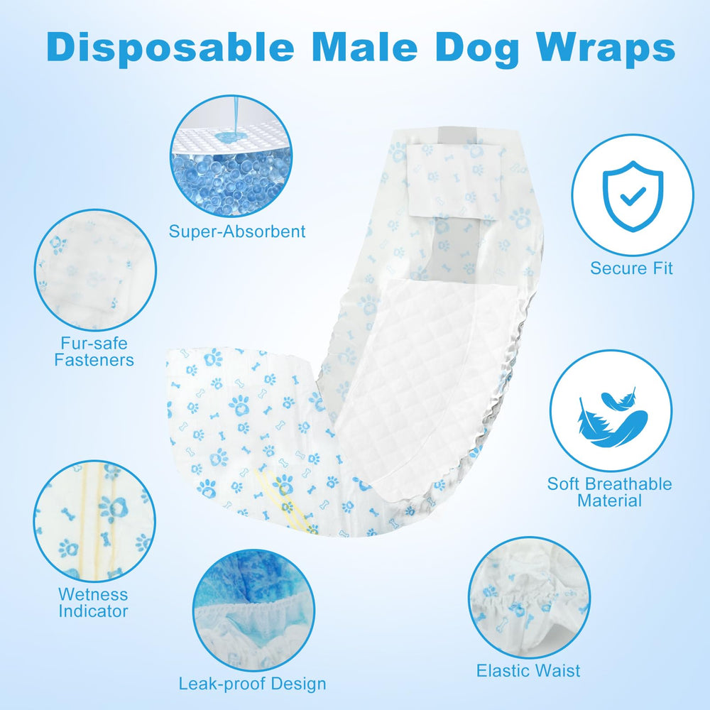 Ypfyed design ajustable: confort fiable pour chiens mâles durant les activités.