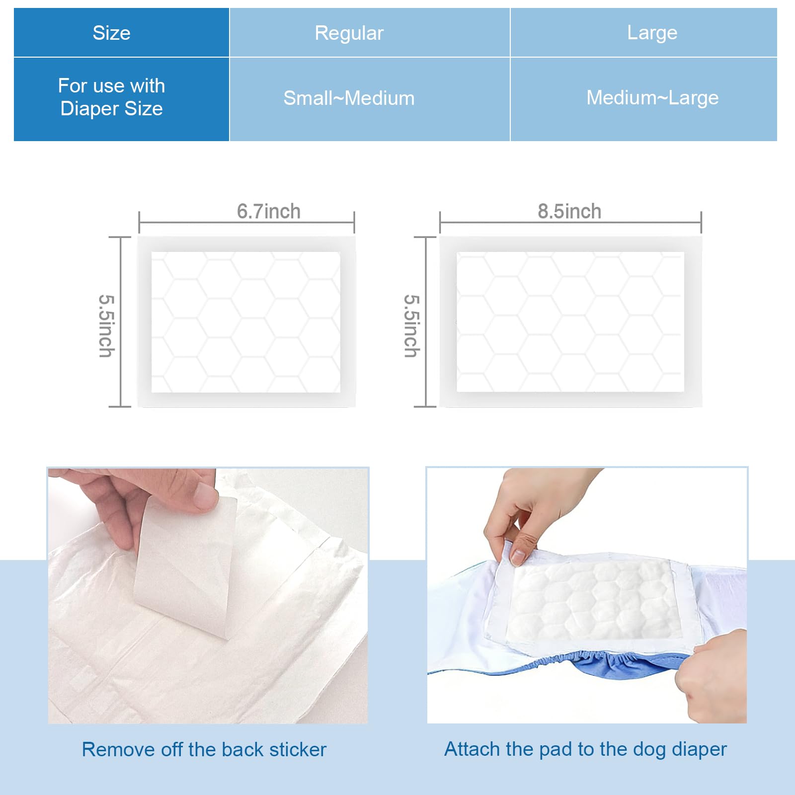 Liner absorbant Ypfyed pour couches chien, protection nocturne.