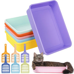 Bac Ysglory litière pour petits animaux avec ouverture haute, accès facile et design pratique.