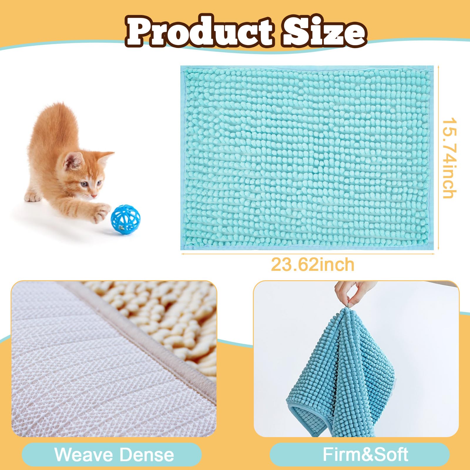 Protection de cage Ysglory 24x16, tapis reste à plat.