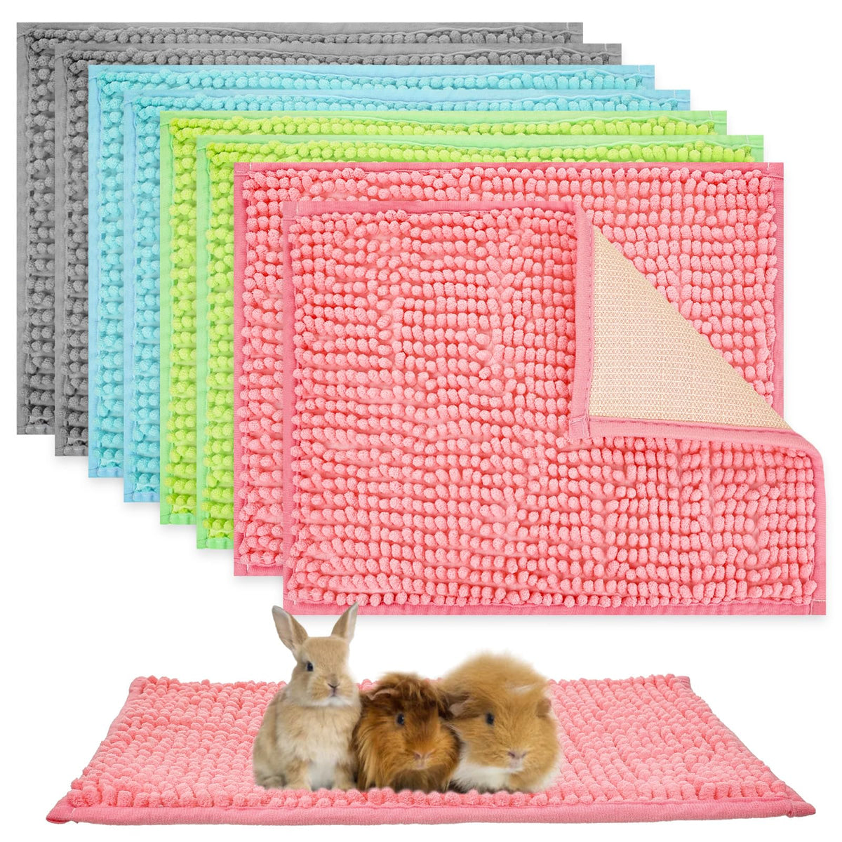 Ysglory tapis cage cobaye 24x16, absorbant et confortable.
