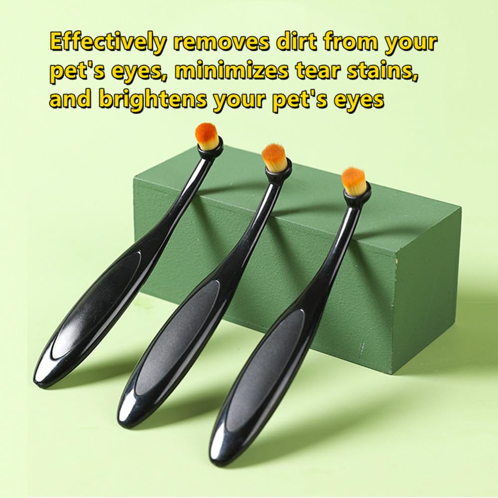 Brosse YTRUOYI pour nettoyer les yeux des animaux en douceur.