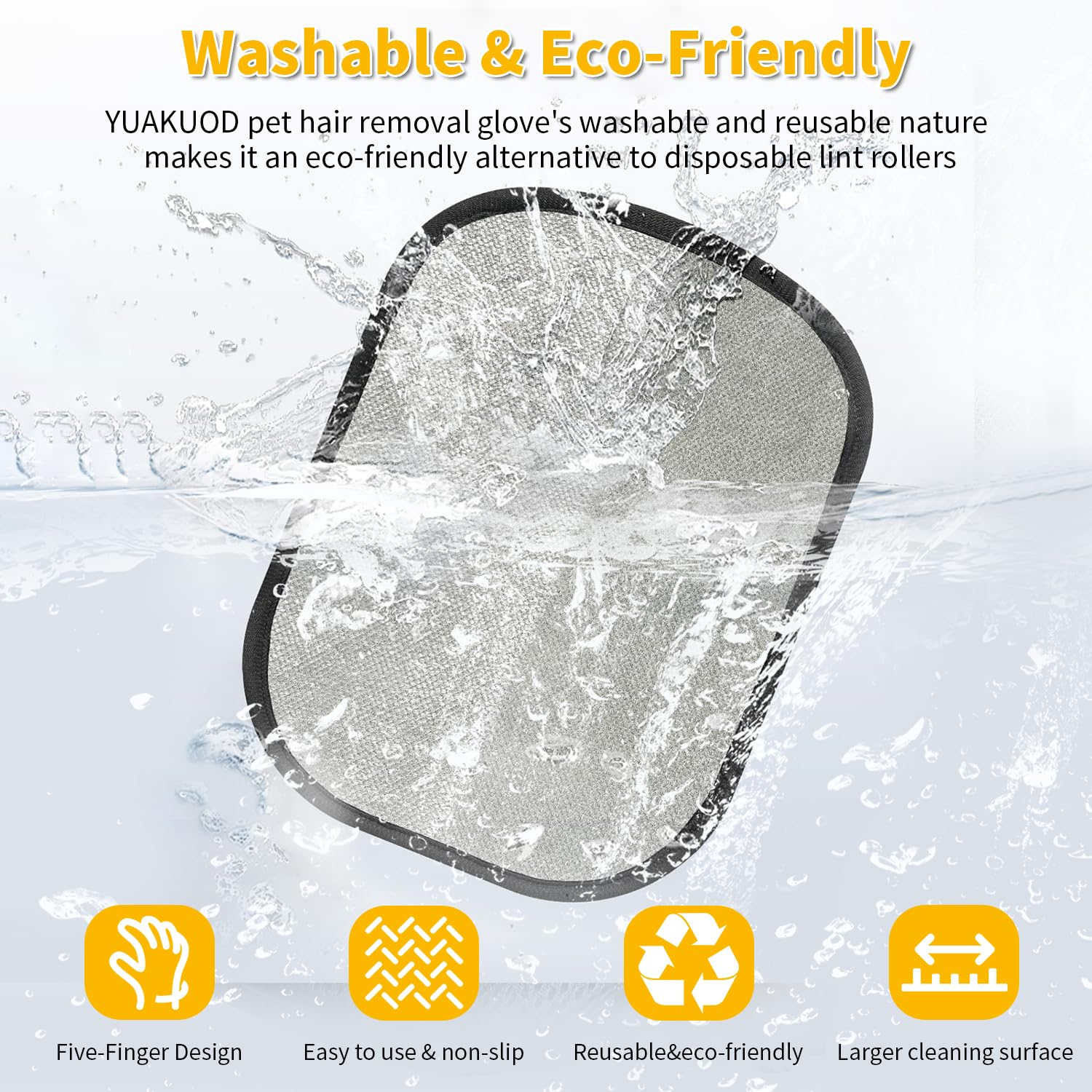 YUAKUOD gant-design-confort; toucher doux et nettoyage confortable.