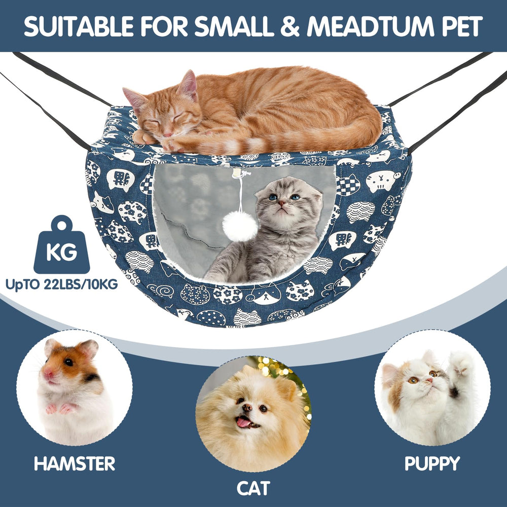 Hamac polyvalent pour chats et petits animaux, structure double par Yuanan
