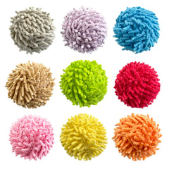 Balles pelucheuses YUBONUS pour chat intérieur, stimulent l’amusement et l’exercice.