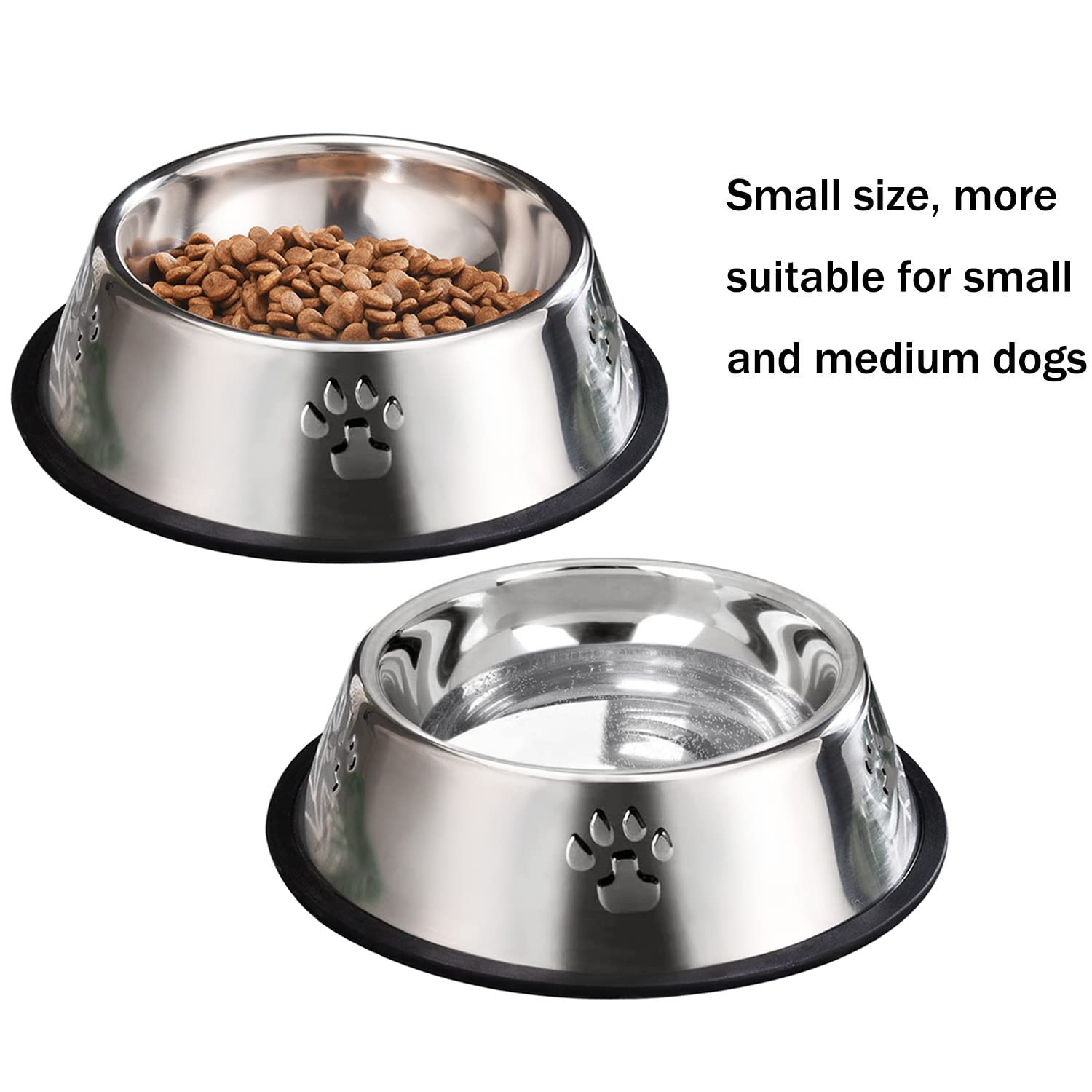 Deux gamelles YUDANSI pour nourriture et eau, rangement pratique.