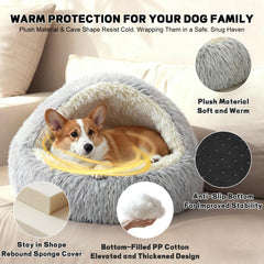 YUDANSI garnissage doux en peluche longue pour chien relax.