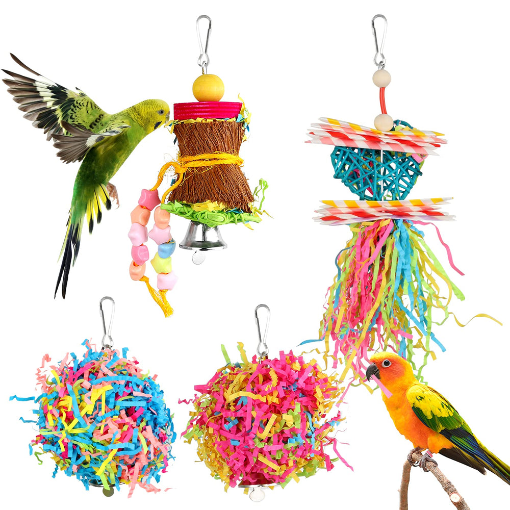 Jouet grignotage YUEPET pour petits oiseaux, stimule le mors et l’activité.