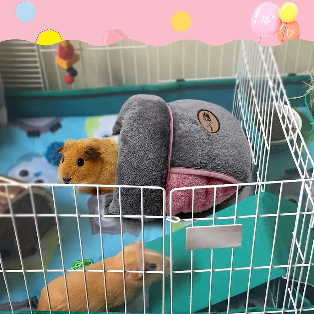 Nid details ouverture gris YUEPET, access pratique et securite pour petit animal.