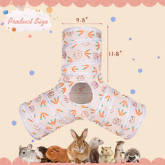YUEPET tunnel-lapin-pliable-elastique : rangement pratique et jeu mobile.