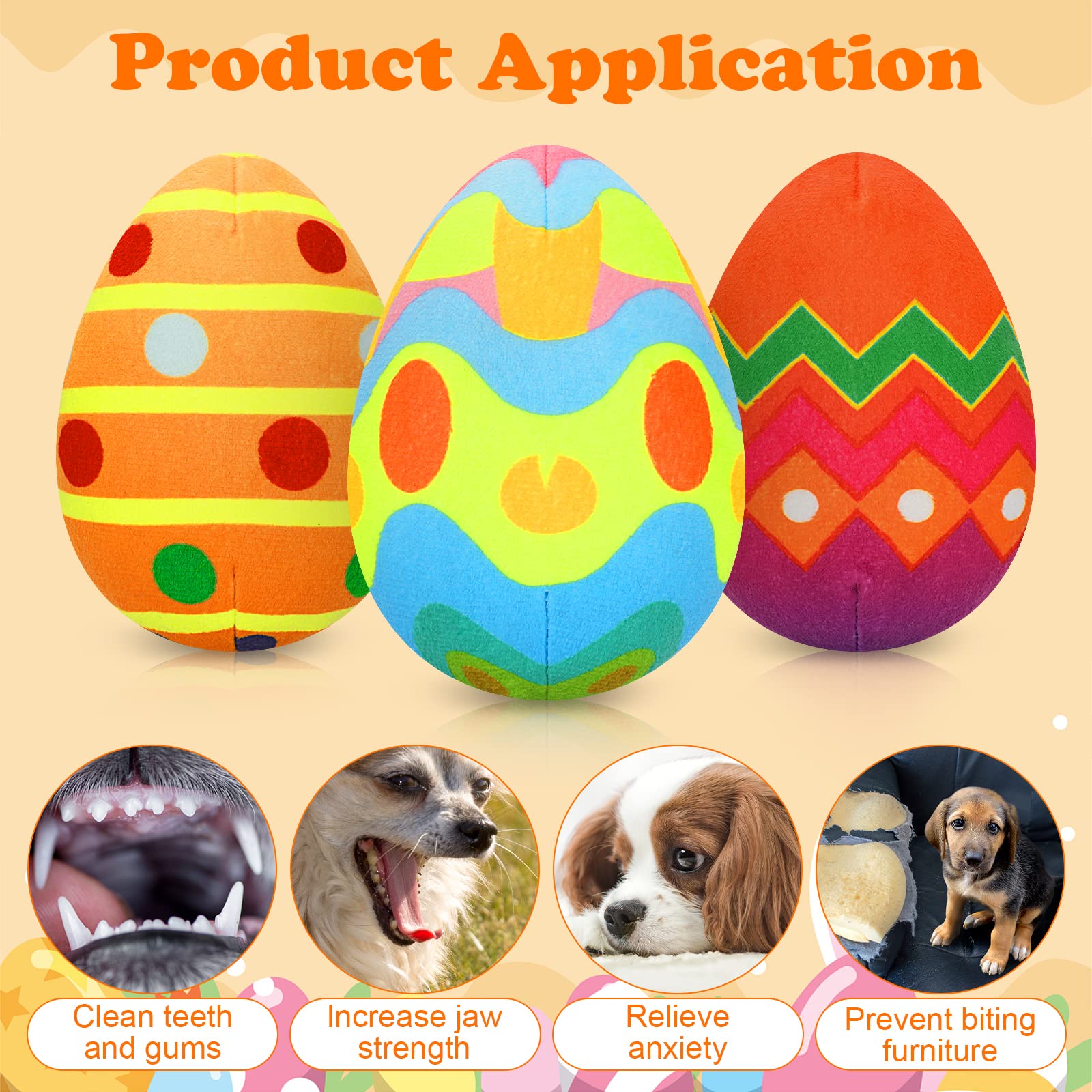 YUEPET design paques jouet chien peluche coloré et festif