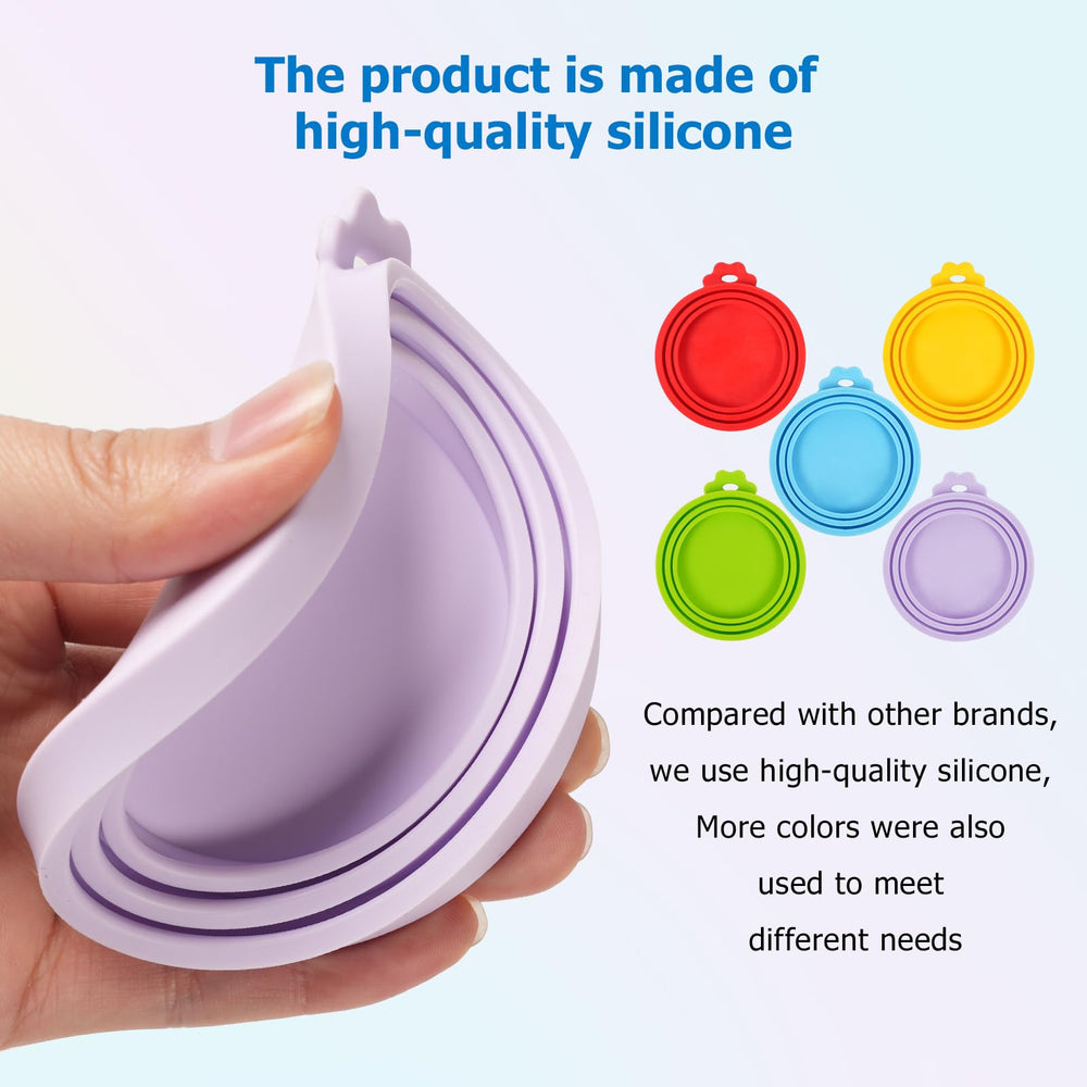 Ensemble de 5 couvercles universels en silicone YUEZHOUYB, pratique et économique.