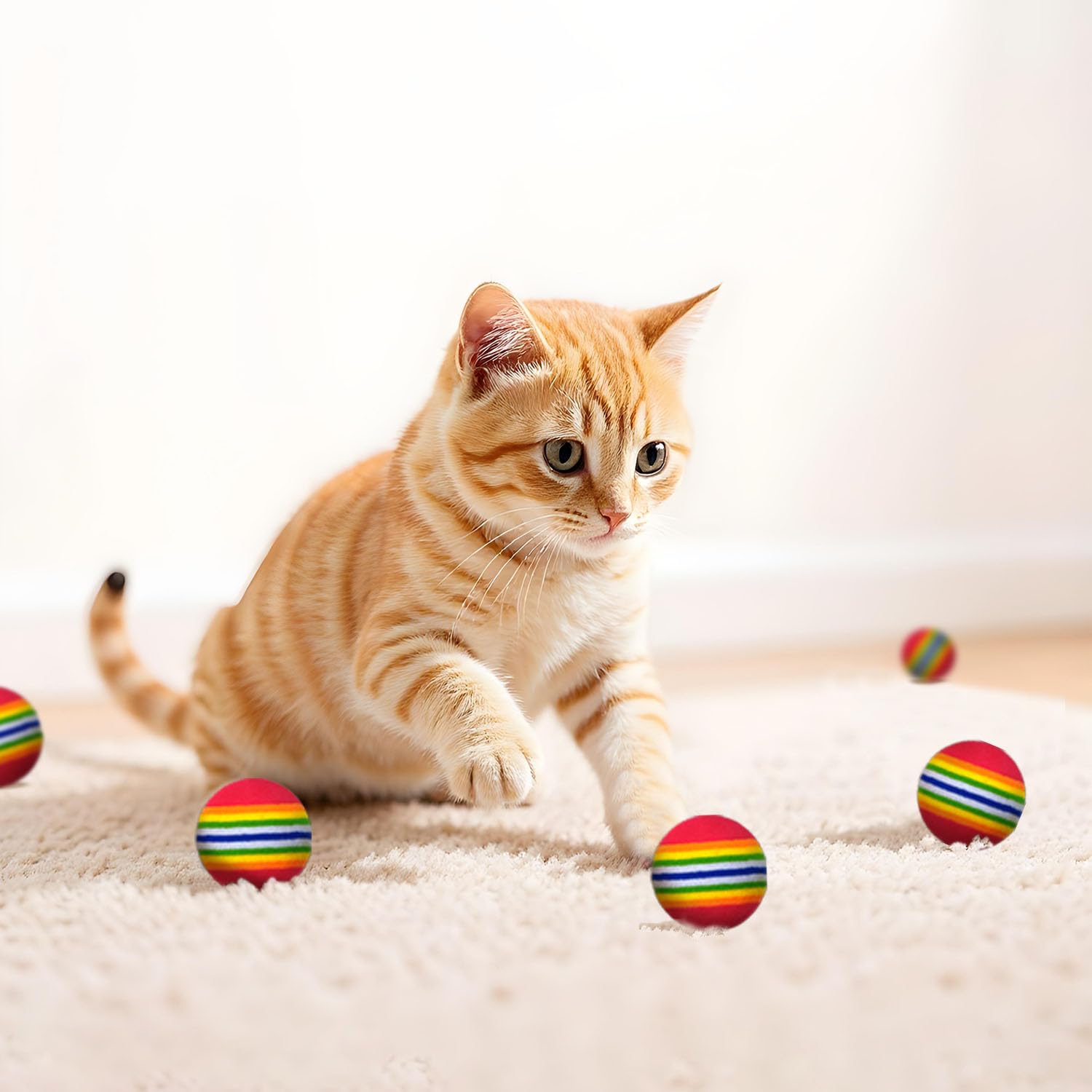 Jouets YULOYI Boules en sisal, robustes et agréables à mordiller lors des sessions.