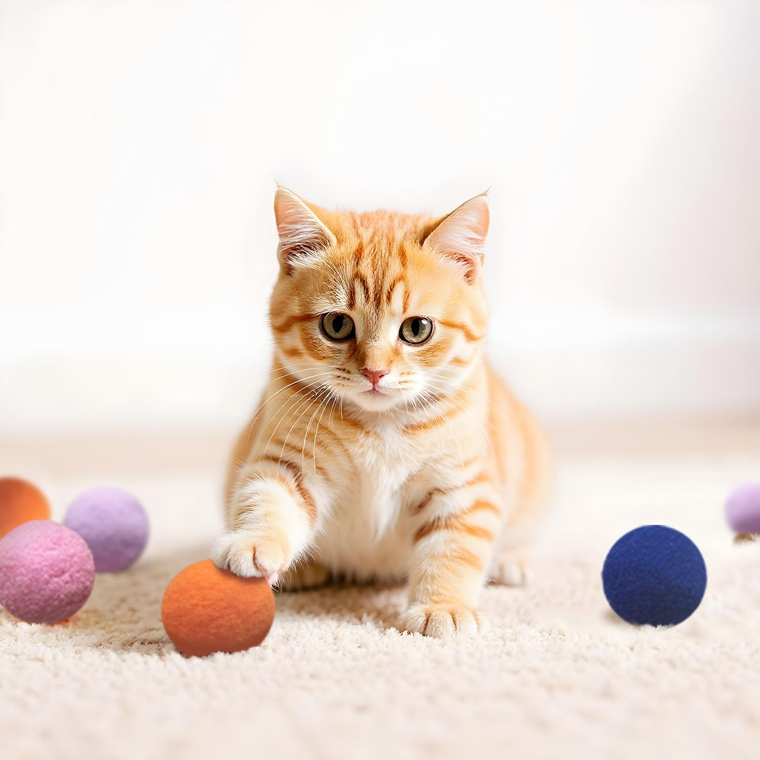 Jouets YULOYI Jouet interactif pour chats d intérieur, favorise le jeu en duo.