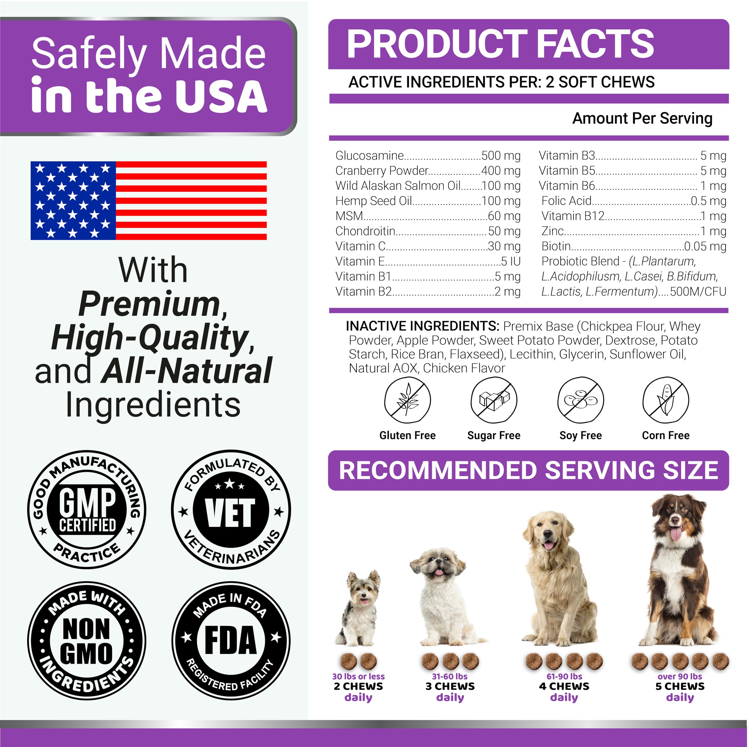 YUMA'S – soutien des hanches et articulations pour chiens actifs et seniors