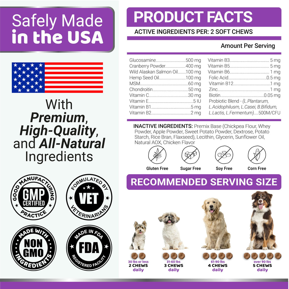 YUMA'S – soutien des hanches et articulations pour chiens actifs et seniors