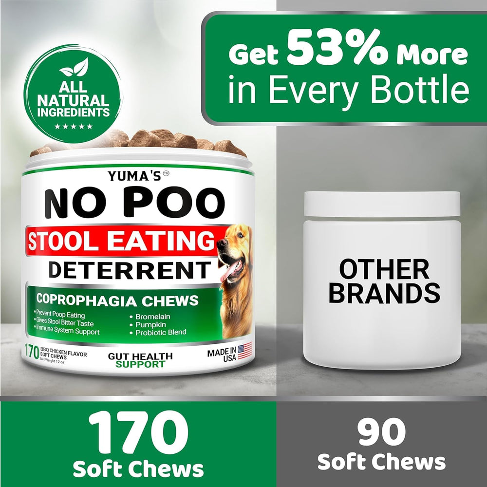 YUMA'S No Poo Chews – fabriqué aux États‑Unis avec ingrédients naturels.