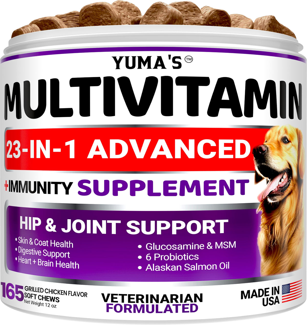 Bouchées YUMA'S 23-en-1 pour le bien être général du chien