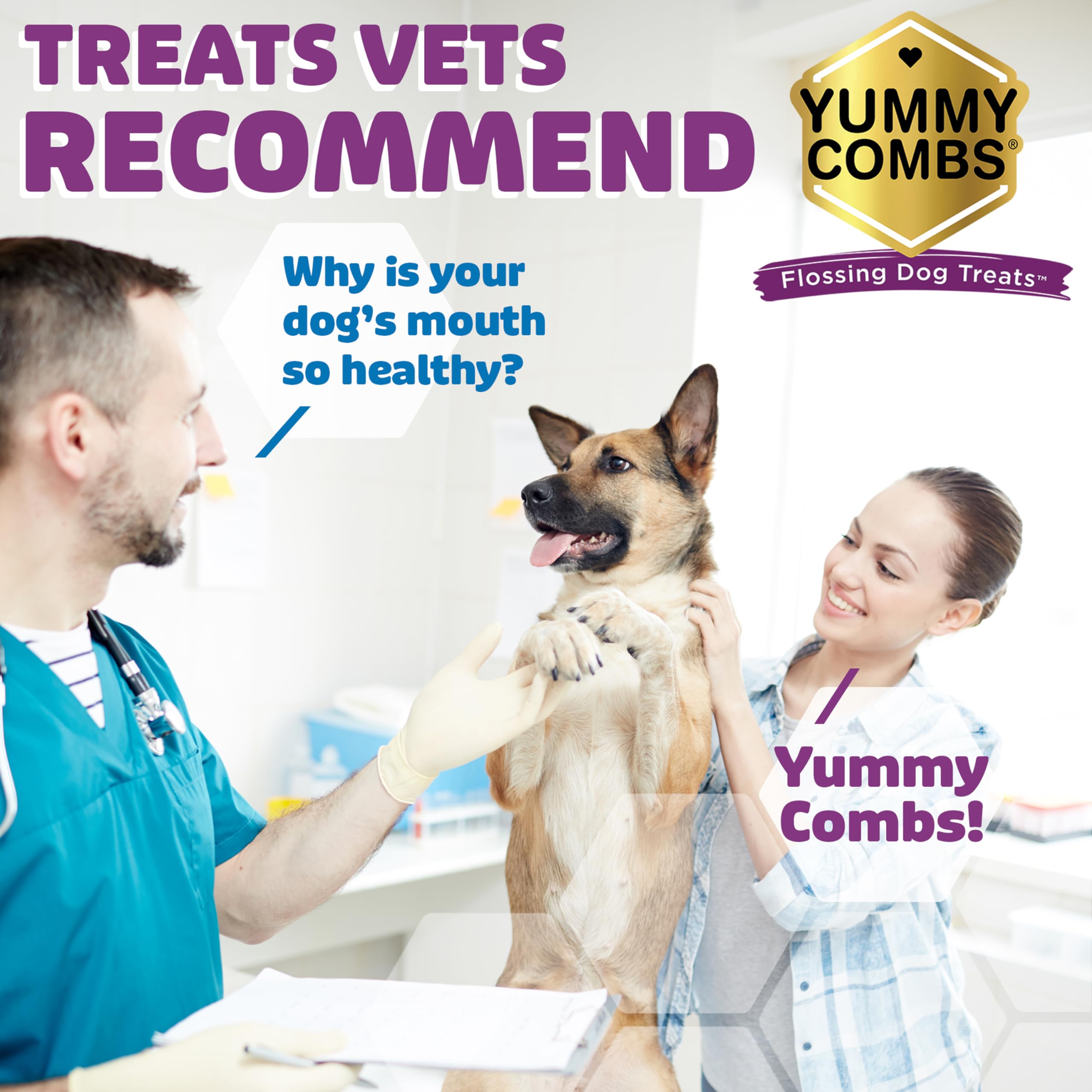 Yummy Combs – étiquette sans colorants artificiels et additives.