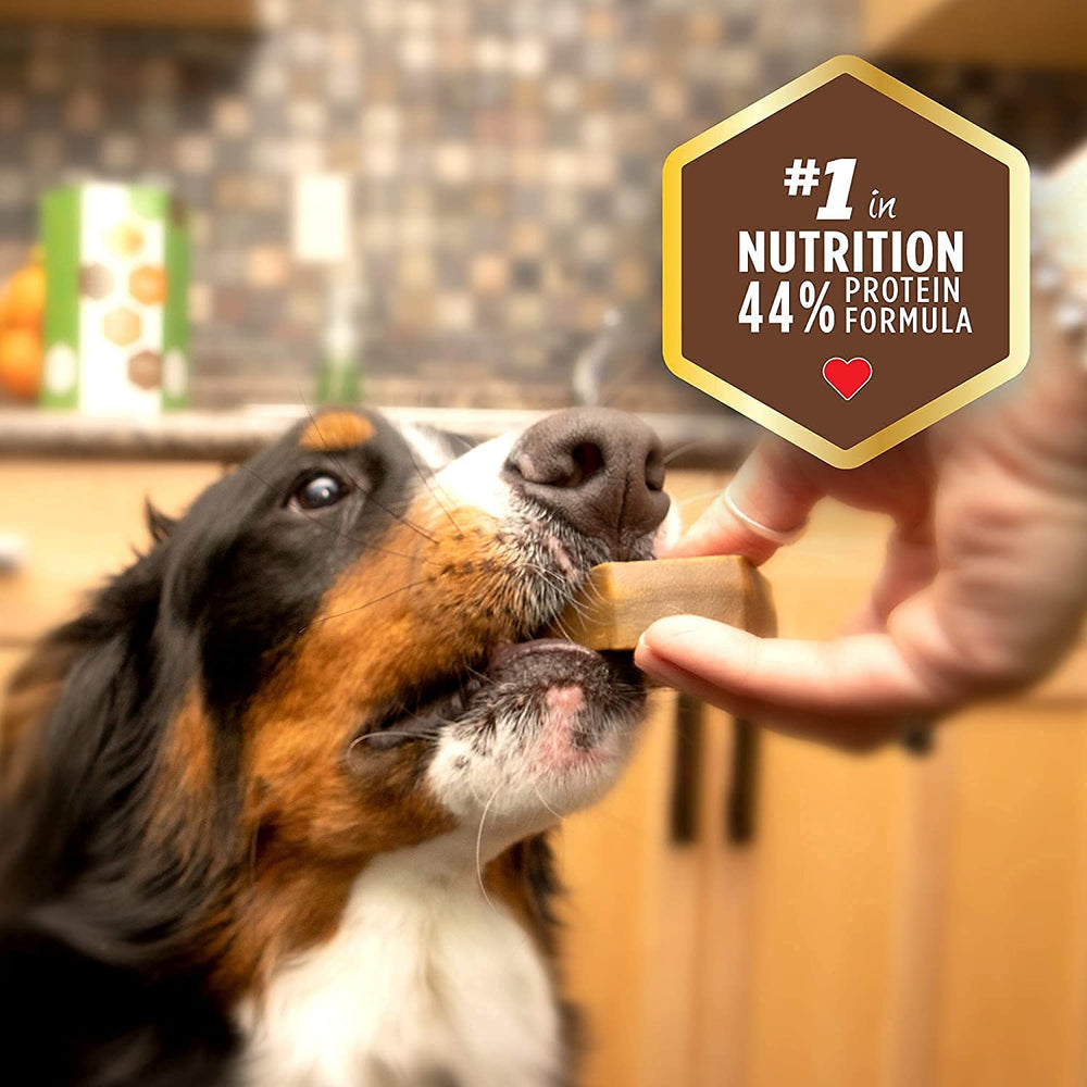 Ingrédients naturels Yummy Combs, protéine de haute qualité pour chien.