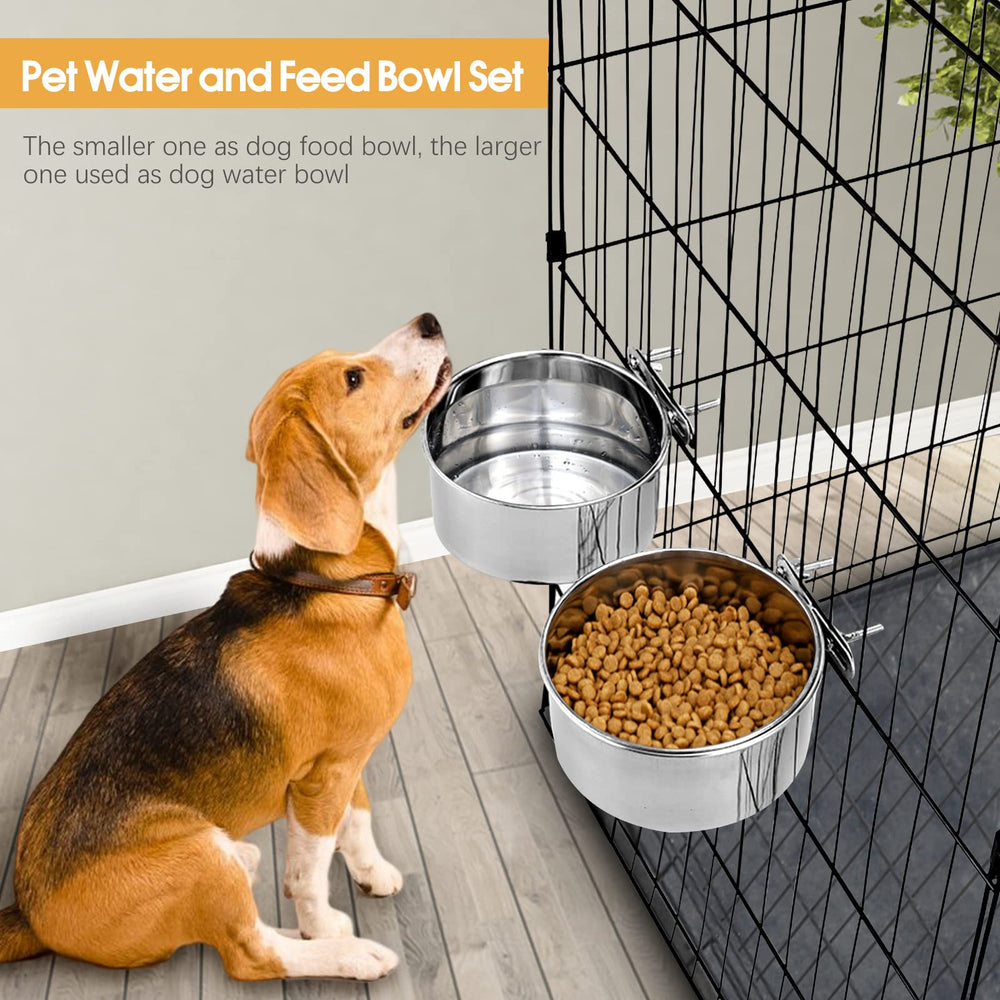 Bol d’eau Yummy Sam pour chien moyen en inox, montage stable.