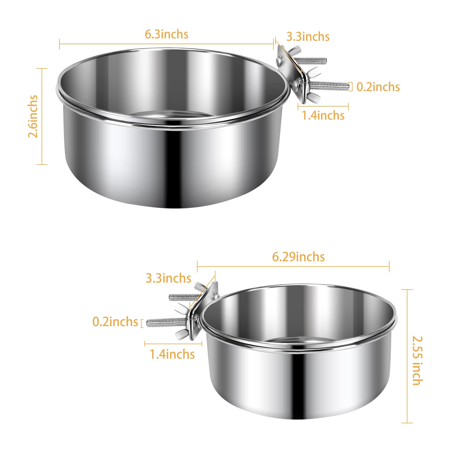 Bol en acier inoxydable Yummy Sam, grande taille et durable.