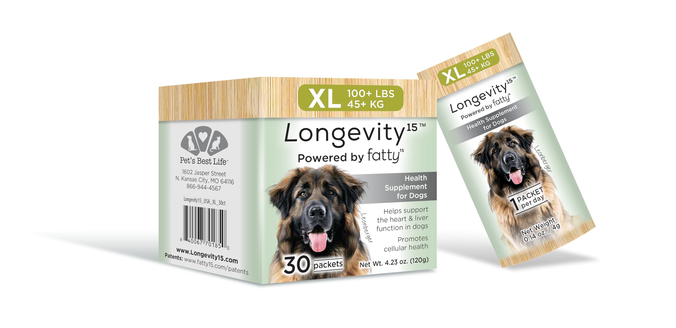 Label nutritionnel Longevity15, informations claires pour le choix.