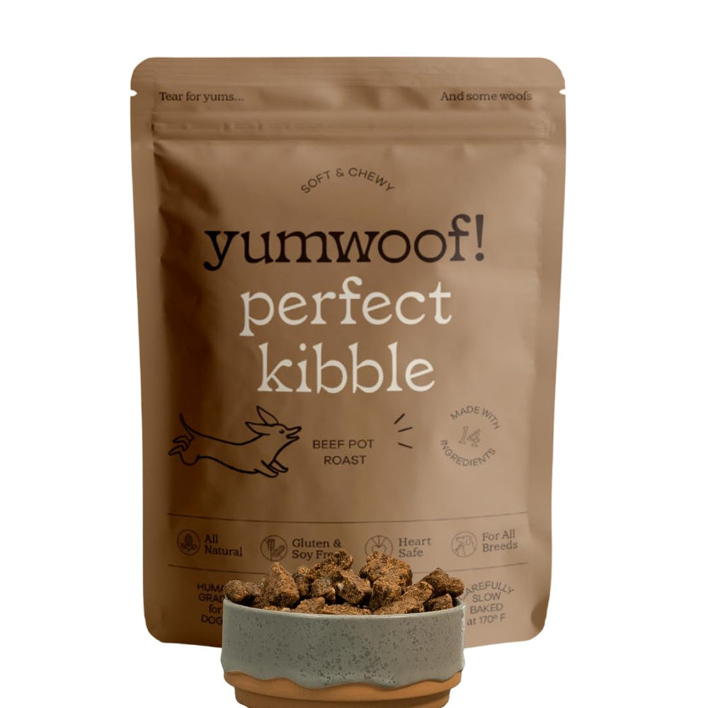 Yumwoof Perfect Kibble – sachet sans OGM, repas pratique.