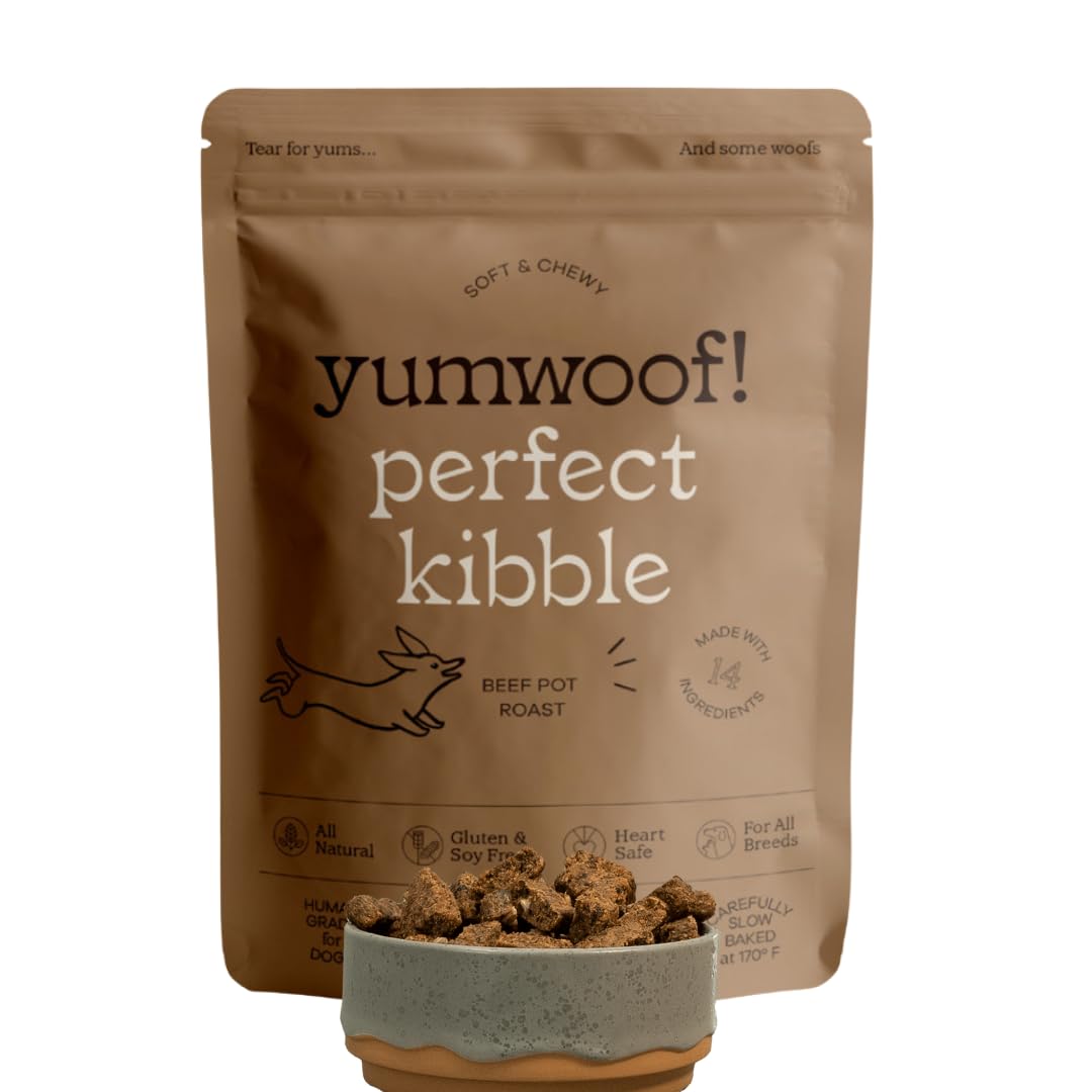 Yumwoof Perfect Kibble – sachet sans OGM, repas pratique.