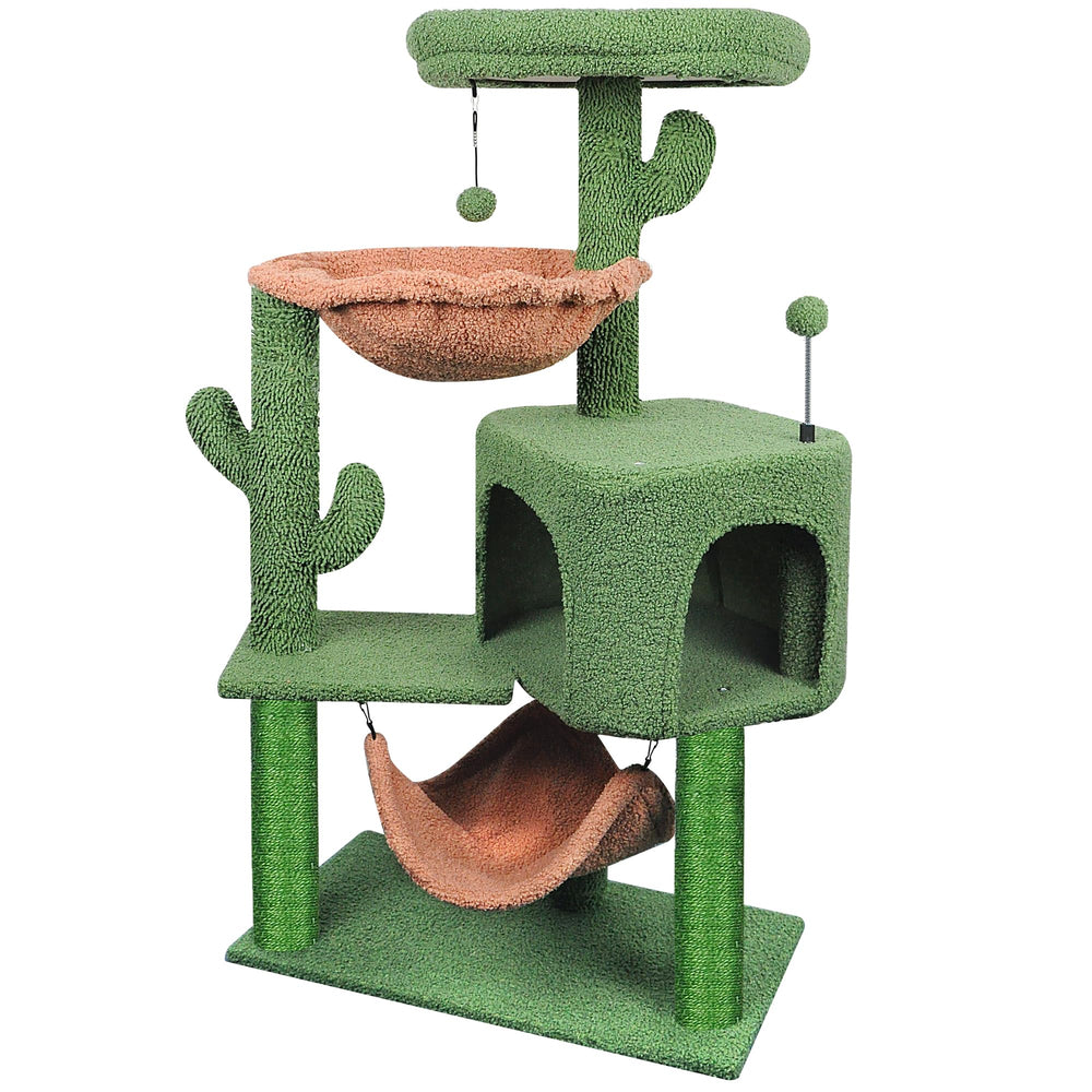 YUNIQUE Arbre à chats – poteaux en sisal pour griffade naturelle.