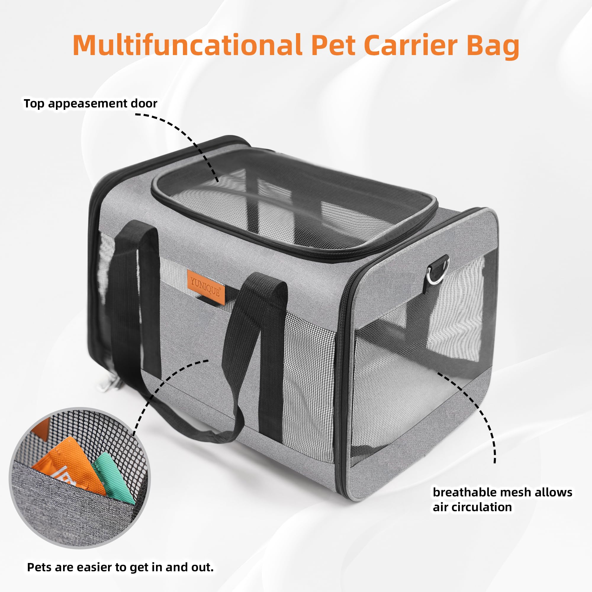Porte-chat YUNIQUE design pliable, rangement facile après voyage