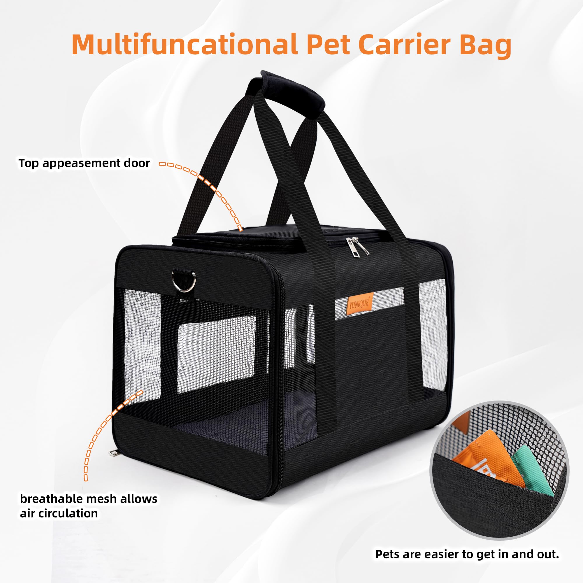 YUNIQUE sac-souple poignée ergonomique pour un port confortable.